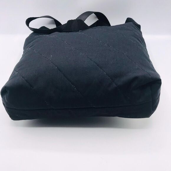 Basic Lizbet Library Market Tote Bag, Black 13x12.5x3 Inches With Pockets - Picture 7 of 8